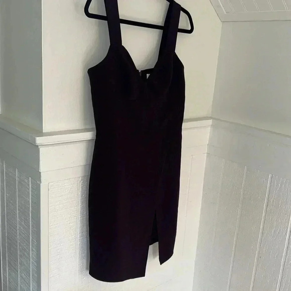 Amanda Uprichard Primrose Cocktail Dress Black Cherry Purple Medium - Picture 6 of 11